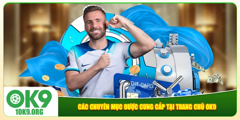 Các chuyên mục được cung cấp tại trang chủ ok9