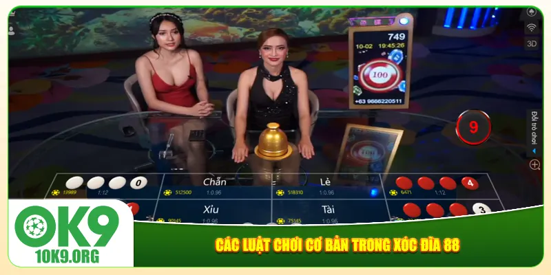Các luật chơi cơ bản trong xóc đĩa 88