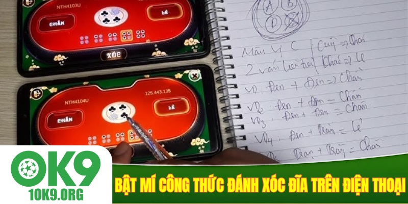 Bật mí công thức đánh xóc đĩa trên điện thoại