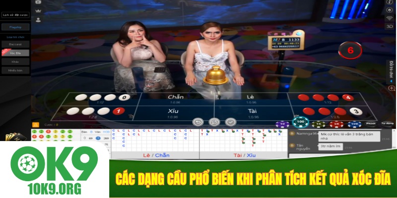 Các dạng cầu phổ biến khi phân tích kết quả xóc đĩa